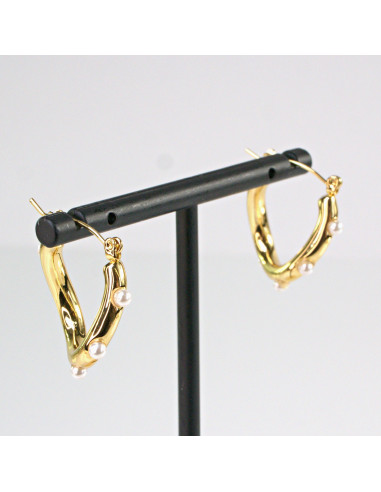 Kolczyki  ze stali chirurgicznej ZŁOTE KOŁA Z...