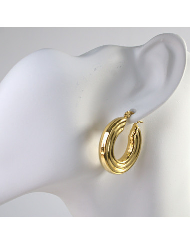 Kolczyki  ze stali chirurgicznej ZŁOTE KOŁA...