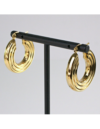 Kolczyki  ze stali chirurgicznej ZŁOTE KOŁA...