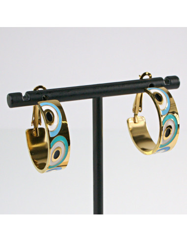 Kolczyki  ze stali chirurgicznej ZŁOTE KOŁA...