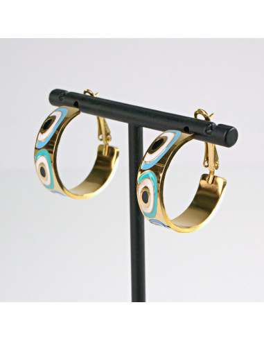 Kolczyki  ze stali chirurgicznej ZŁOTE KOŁA...