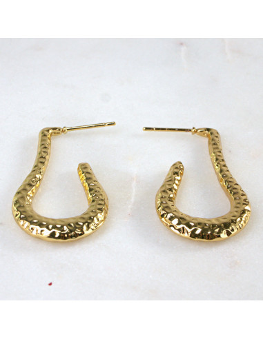 Kolczyki  ze stali chirurgicznej ZŁOTE...