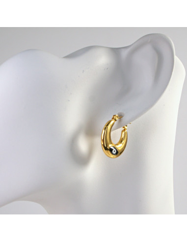 Kolczyki  ze stali chirurgicznej ZŁOTE...