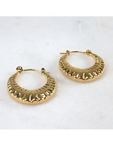 Kolczyki  ze stali chirurgicznej ZŁOTE...