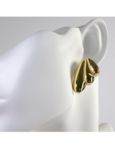 Kolczyki  ze stali chirurgicznej ZŁOTE DWUSTRONNE BOHO... 2