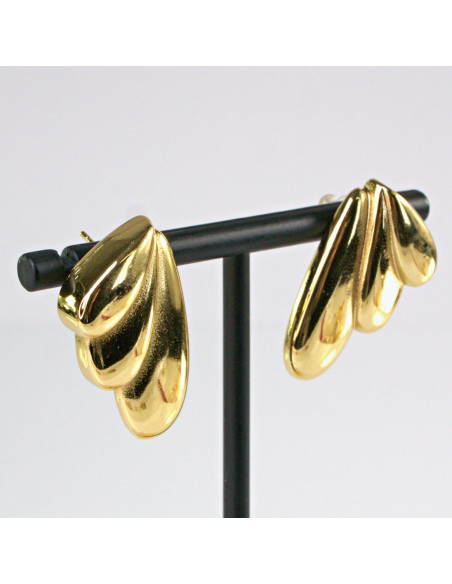 Kolczyki  ze stali chirurgicznej ZŁOTE DWUSTRONNE BOHO Lolita Akcesoria