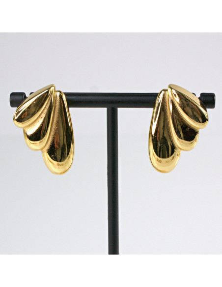 Kolczyki  ze stali chirurgicznej ZŁOTE DWUSTRONNE BOHO Lolita Akcesoria