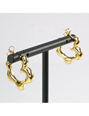 Kolczyki  ze stali chirurgicznej ZŁOTE KOŁA...