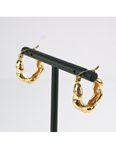 Kolczyki  ze stali chirurgicznej ZŁOTE KOŁA...