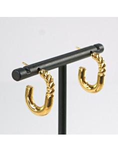 Kolczyki  ze stali chirurgicznej ZŁOTE KOŁA BOHO  Lolita... 2