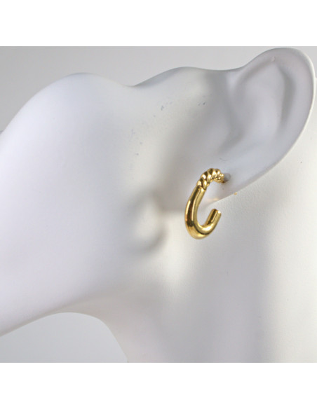 Kolczyki  ze stali chirurgicznej ZŁOTE KOŁA BOHO  Lolita Akcesoria