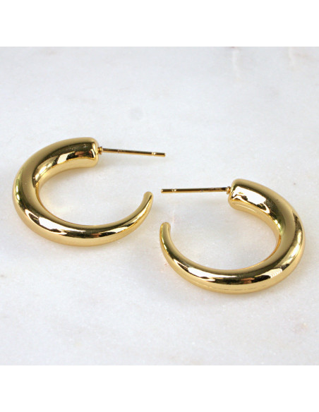 Kolczyki  ze stali chirurgicznej ZŁOTE KOŁA BOHO  Lolita Akcesoria