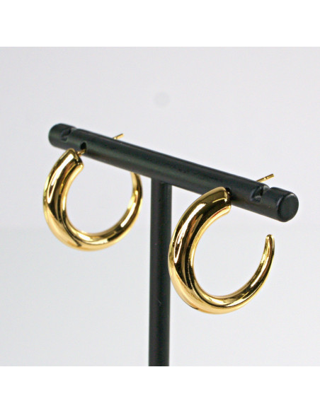 Kolczyki  ze stali chirurgicznej ZŁOTE KOŁA BOHO  Lolita Akcesoria