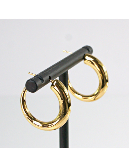 Kolczyki  ze stali chirurgicznej ZŁOTE KOŁA BOHO  Lolita Akcesoria