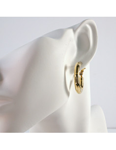 Kolczyki  ze stali chirurgicznej ZŁOTE KOŁA KLASYCZNE...