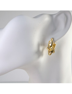 Kolczyki  ze stali chirurgicznej ZŁOTE DMUCHANE GWIAZDKI... 2