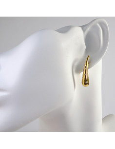 Kolczyki  ze stali chirurgicznej ZŁOTE ŁEZKI z CYRKONIAMI... 2