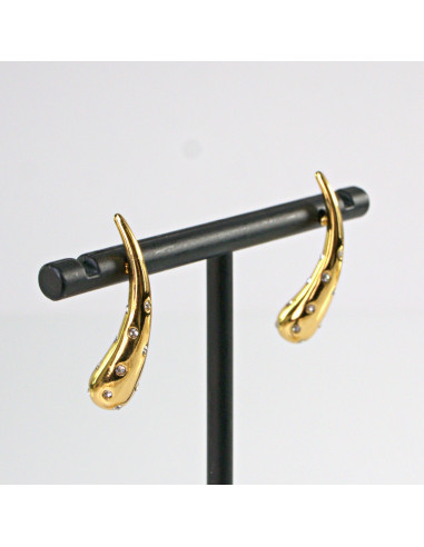 Kolczyki  ze stali chirurgicznej ZŁOTE ŁEZKI z...