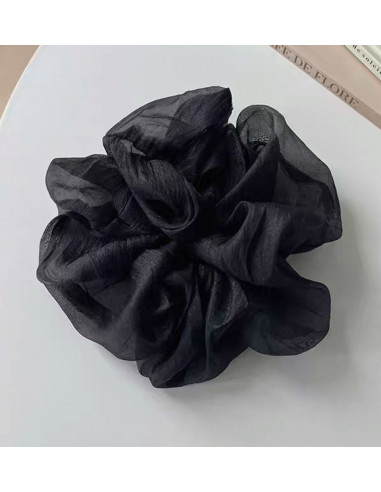 Gumka do włosów SCRUNCHIE Czarna  MAXI 15 CM...