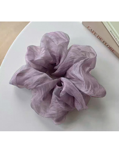 Gumka do włosów SCRUNCHIE Pudrowy Fioletowy  MAXI 15 CM Lolita Akcesoria