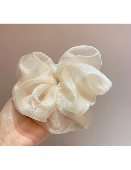 Gumka do włosów SCRUNCHIE ECRU  MAXI 15 CM Lolita Akcesoria