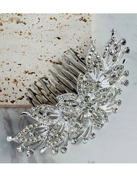 Grzebień wsuwany do włosów wtykowy ozdobny diamenty Lolita Akcesoria