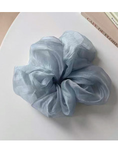 Gumka do włosów SCRUNCHIE NIEBIESKI STALOWY MAXI 15 CM... 2
