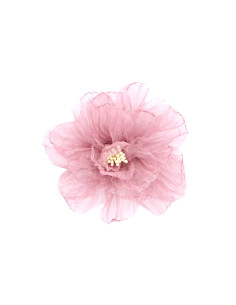 Kwiat z Materiału przypinka na Włosy pudrowy róż Lolita...