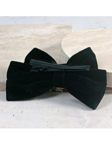 KOKARDA czarna Elegancka Przypinka Aksamitna...