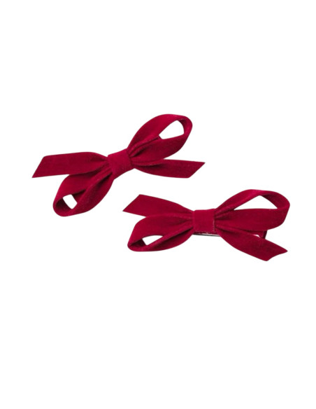 KOKARDA bordowa Elegancka Przypinka Aksamitna 2 sztuki Lolita Akcesoria