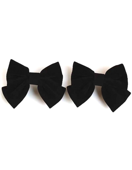 KOKARDA bordowa  Elegancka Przypinka Aksamitna 2 sztuki Lolita Akcesoria