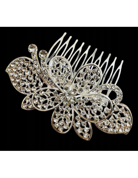 Grzebień wsuwany do włosów wtykowy ozdobny diamenty Lolita Akcesoria