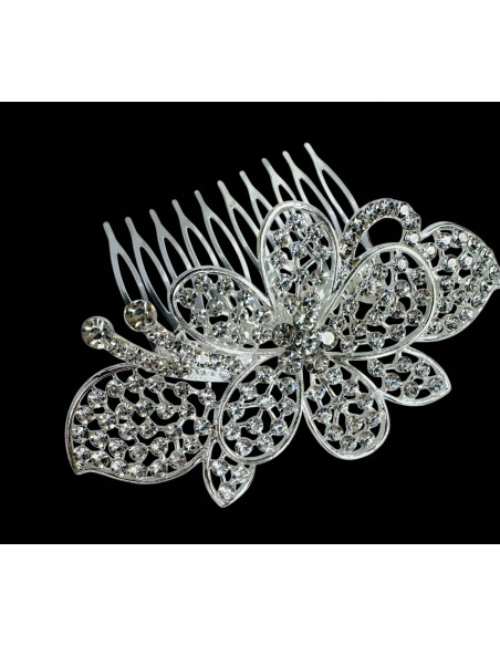 Grzebień wsuwany do włosów wtykowy ozdobny diamenty Lolita Akcesoria