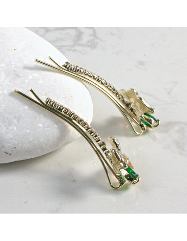 Wsuwka do włosów kwiatek z kryształkami MIX 2...