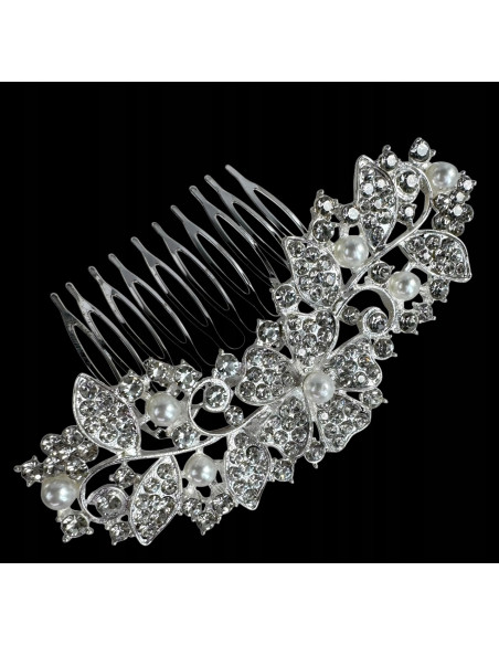 Grzebień wsuwany do włosów wtykowy ozdobny diamenty Lolita Akcesoria