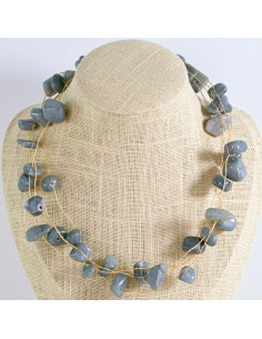 Naszyjnik Korale wielosznurowy choker z koralikami Lolita...