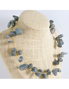 Naszyjnik Korale wielosznurowy choker z koralikami Lolita... 2