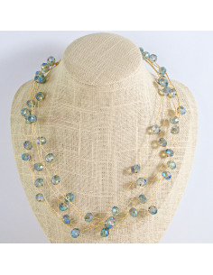 Naszyjnik Korale wielosznurowy choker z koralikami Lolita...