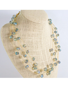 Naszyjnik Korale wielosznurowy choker z koralikami Lolita... 2