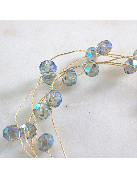 Naszyjnik Korale wielosznurowy choker z koralikami Lolita Accessories Szary