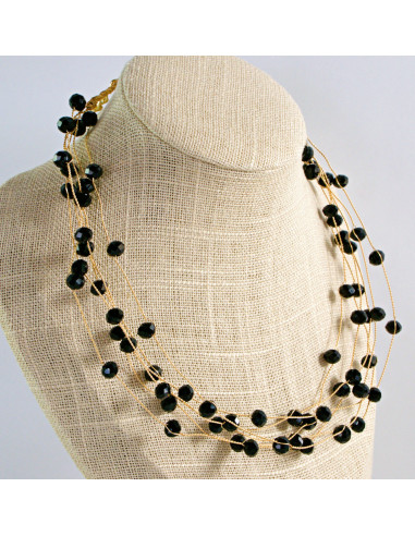 Naszyjnik Korale wielosznurowu choker Lolita...