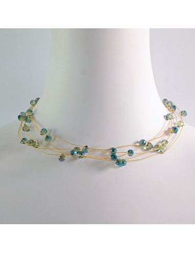 Naszyjnik Korale wielosznurowy choker z...