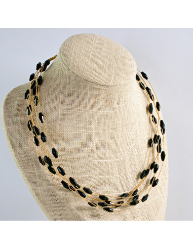 Naszyjnik Korale wielosznurowy choker Lolita...