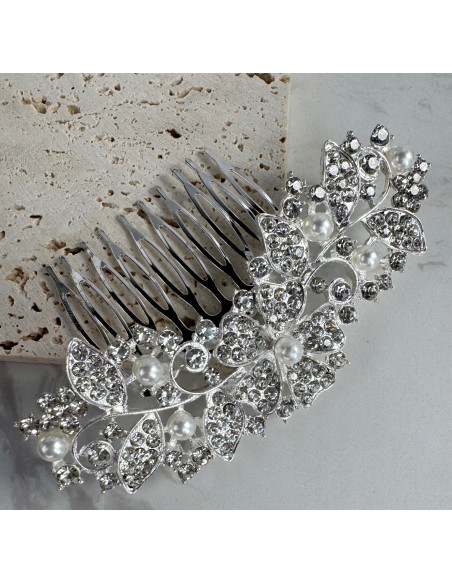 Grzebień wsuwany do włosów wtykowy ozdobny diamenty Lolita Akcesoria