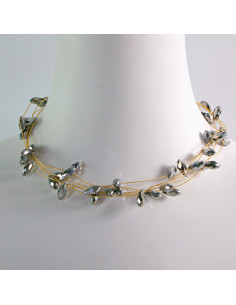 Naszyjnik Korale wielosznurowy choker z koralikami Lolita...