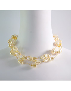 Naszyjnik Korale perłowe choker z koralikami Lolita...