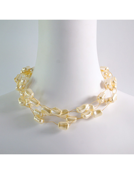 Naszyjnik Korale perłowe choker z koralikami Lolita Accessories