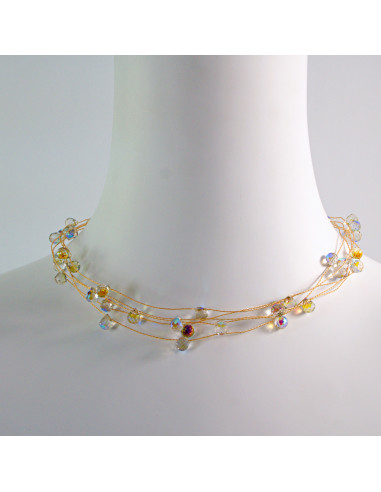 Naszyjnik Korale wielosznurowy choker z...