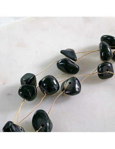 Naszyjnik wielosznurowy choker z kamieniami...