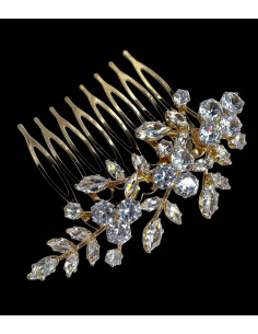 Grzebień wsuwany do włosów wtykowy ozdobny diamenty...